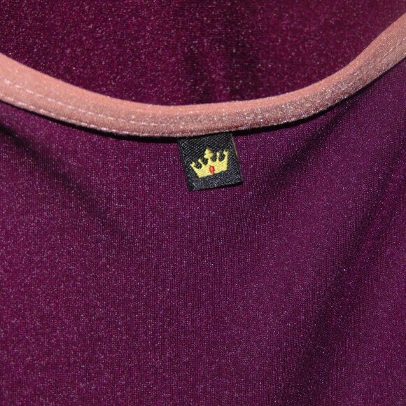 Crown Magenta Pink Snap Neck Leotard M - Picture 4 of 7